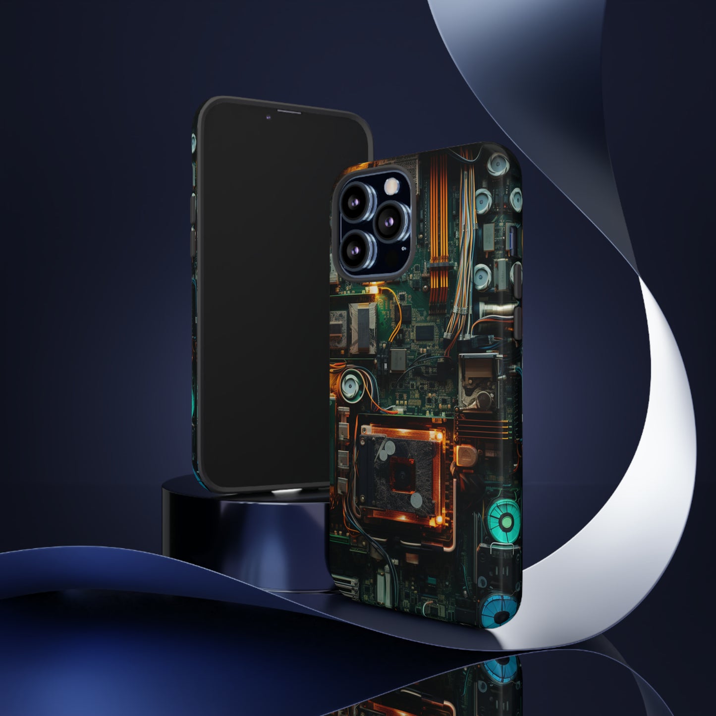 Circuit Board Themed Tough Phone Case