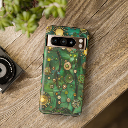 Green Celestial Stained Glass Mosaic Phone Case