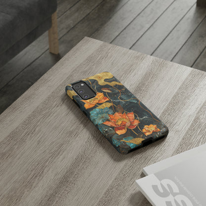 Chiyogami Floral Scroll Work Phone Case