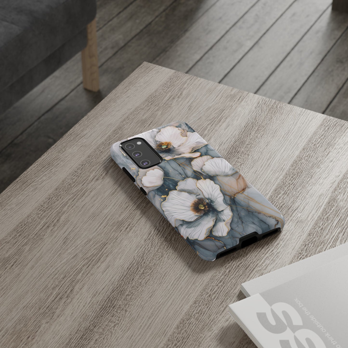 Flowers and Gold Phone Case