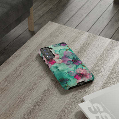 Watercolor Floral Orchids Phone Case