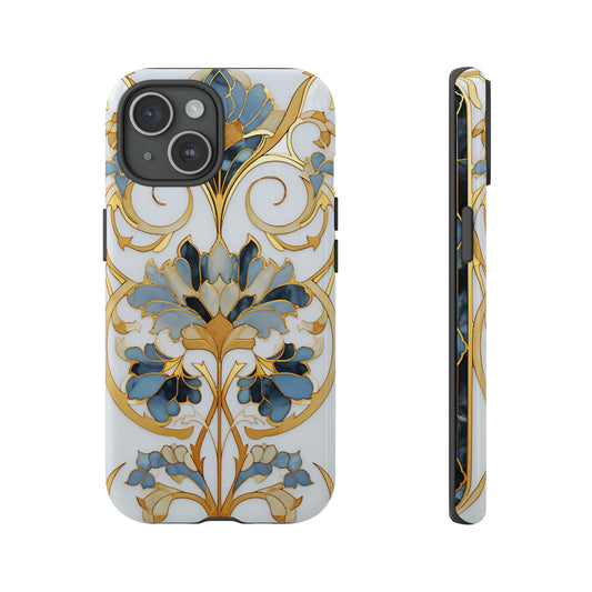 Golden Era Elegance: Art Deco Phone Case for iPhone 15