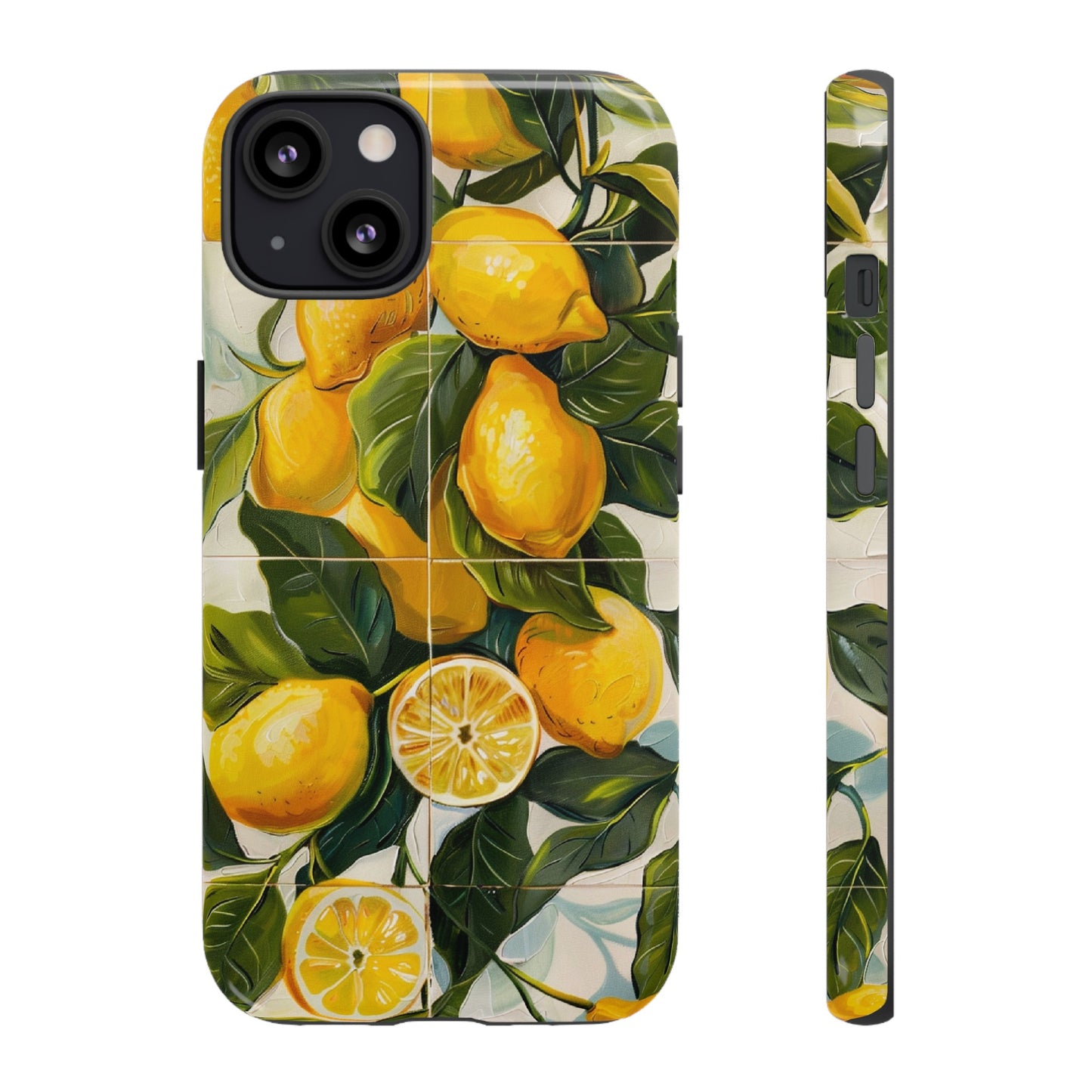 Mediterranean Lemon Italian Tile iPhone 14 Case