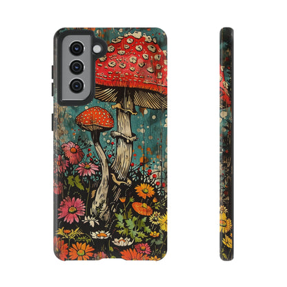 Trippy Magic Mushroom Retro Art Phone Case