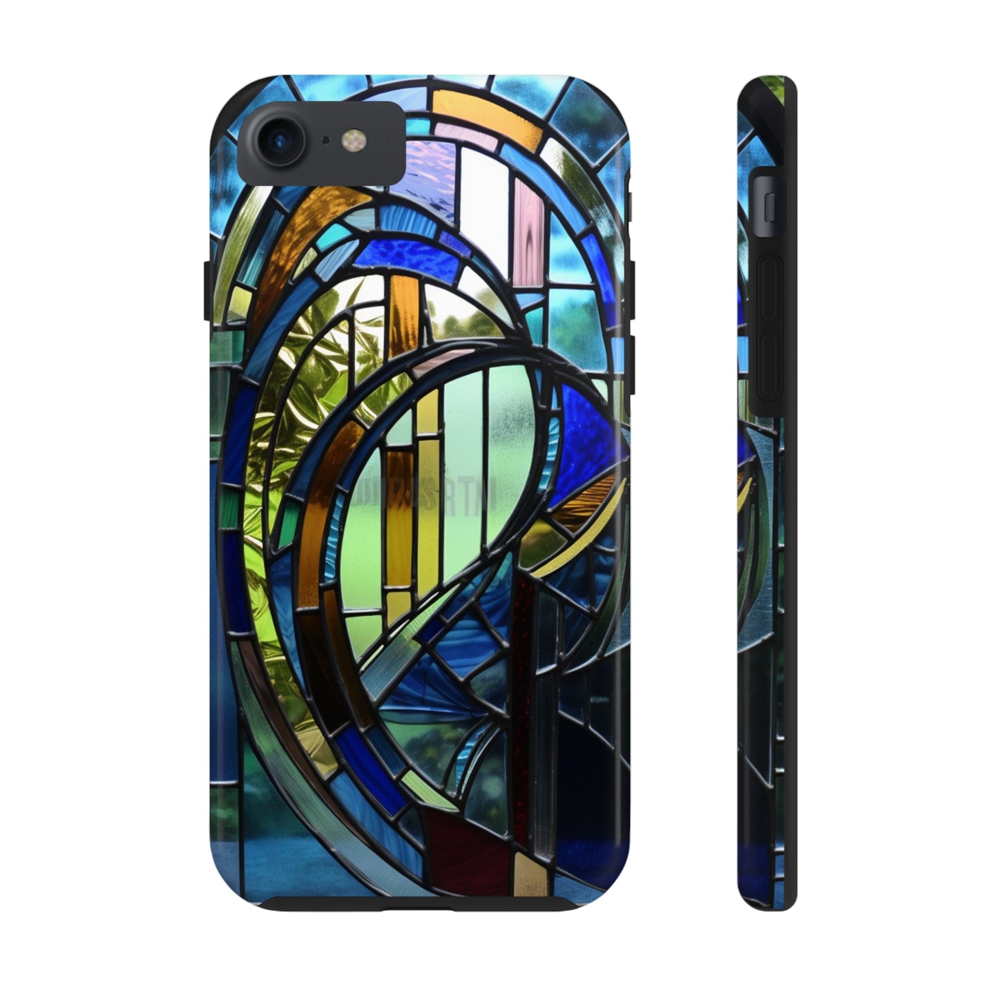 Stained Glass Floral: Art Deco Delight | Boho Chic Tough Case for iPhone & Samsung Galaxy Models