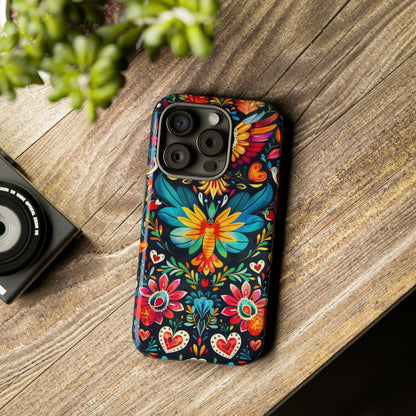 Floral Explosion Magic Hearts Phone Case