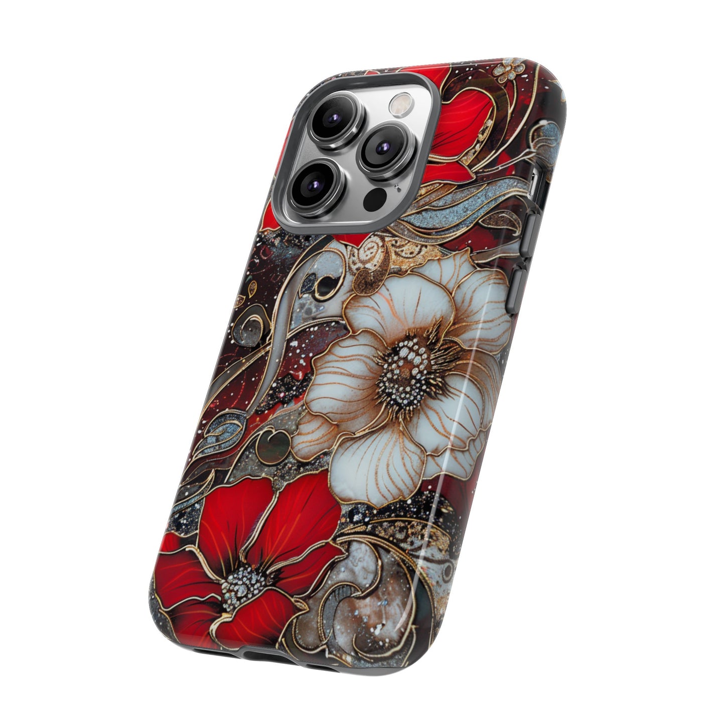 Stained Glass Floral Paisley Explosion Phone Case