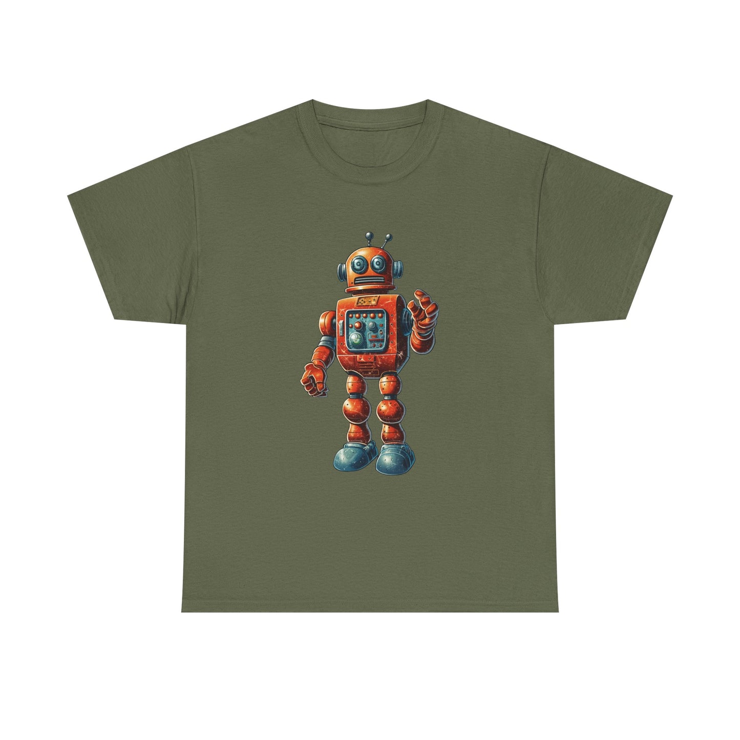 Cute Vintage 60s Robot Toy Sci Fi T Shirt Retro Space Nerd Tee