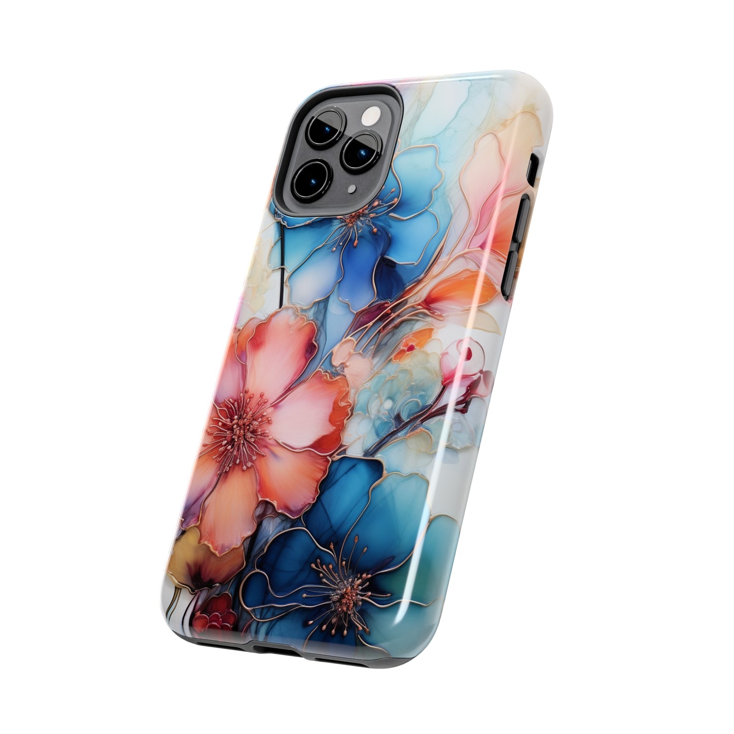 Marbled Watercolor iPhone Case | Embrace the Mesmerizing Multicolor Art