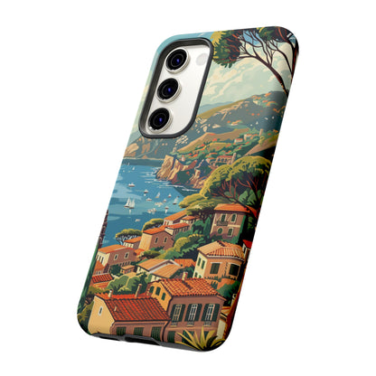 Midcentury French Riviera Landscape Painting Phone Case