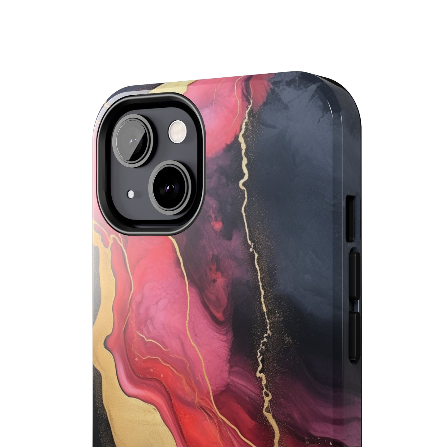 Marbled Dark Lava flow Phone Case | Embrace the Mesmerizing Multicolor Art