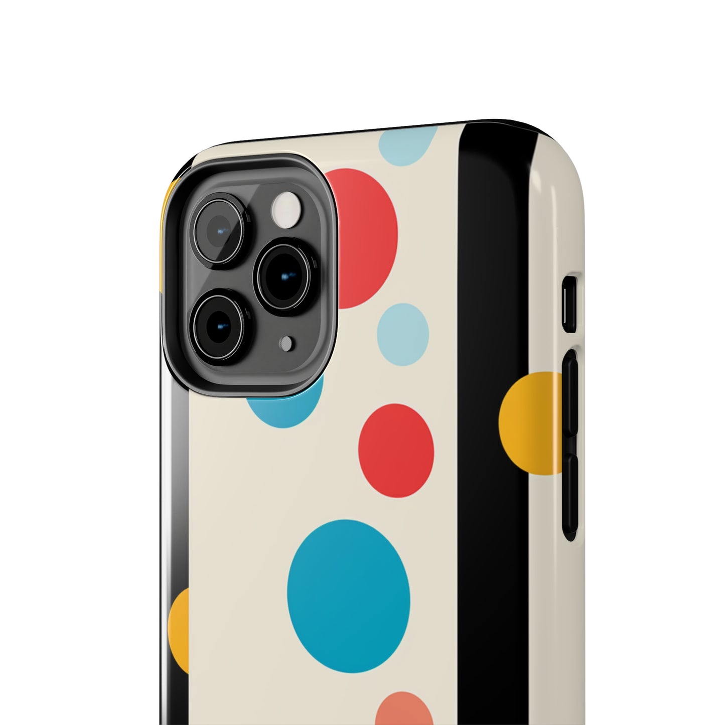 Classic Meets Creative: Abstract Polka Dots Tough Case for iPhone