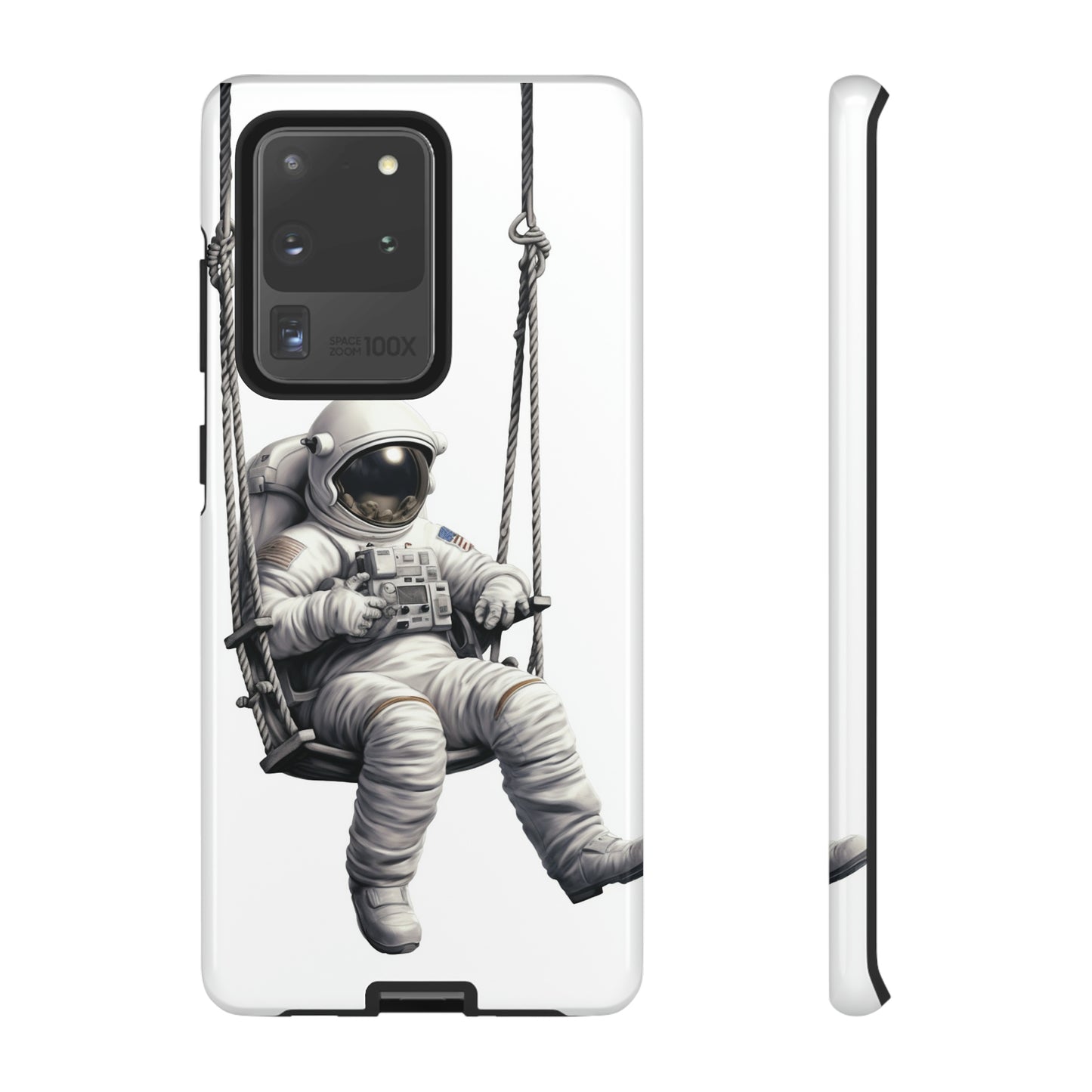 Astronaut on a Swing Phone Case