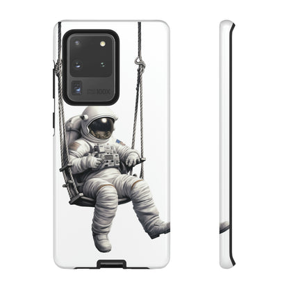 Astronaut on a Swing Phone Case