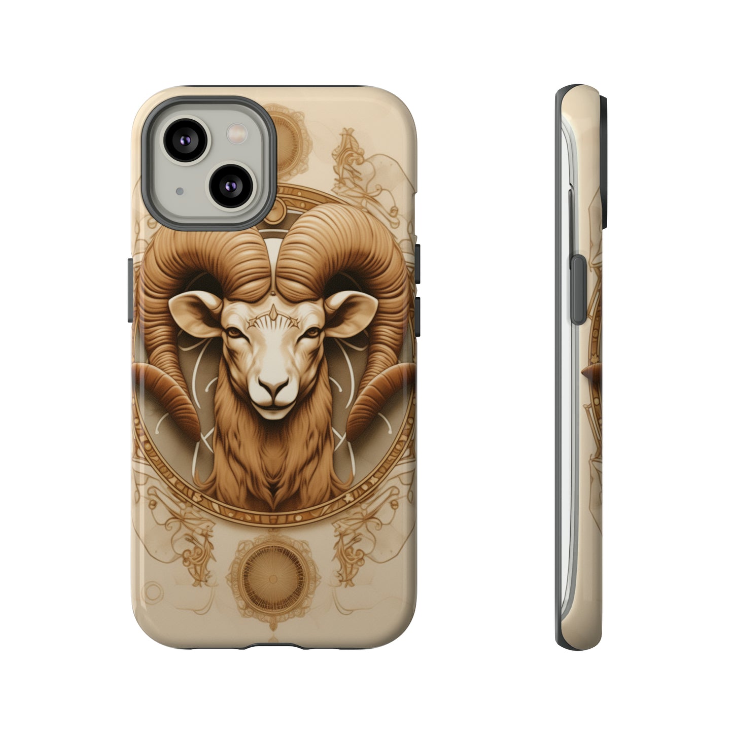 Aries Astrology Stained Glass Phone Case