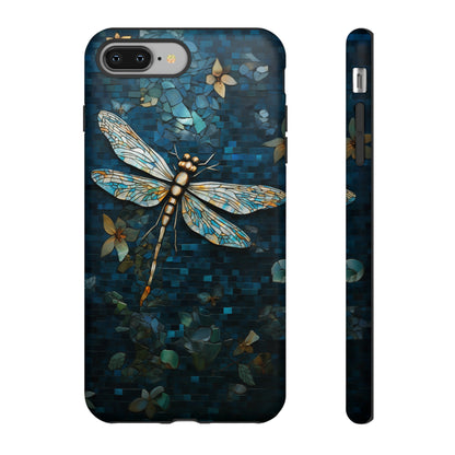 Vintage Mosaic Style Dragonfly