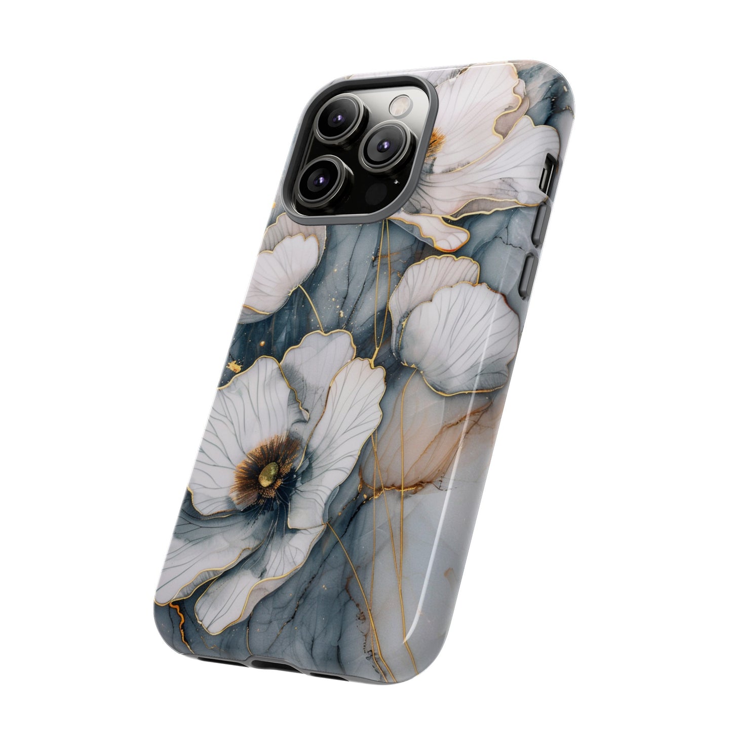 Flowers and Gold Phone Case