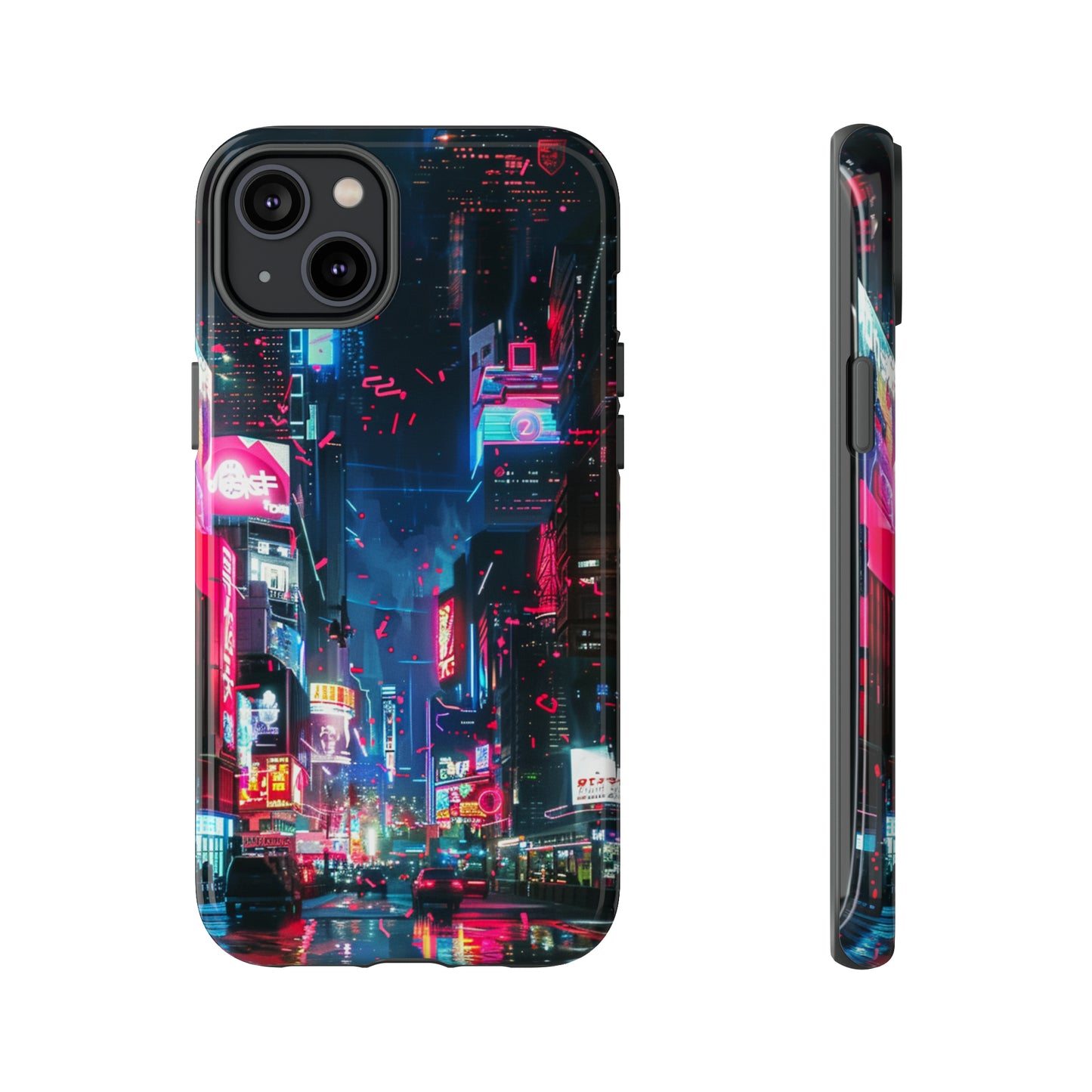 Cyberpunk Tokyo Cityscape Phone Case