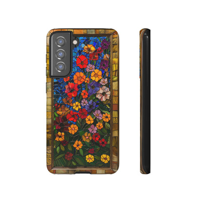 Gustav Klimt Style Flower Garden Painting Phone Case for iPhone 15, 14, Pro Max, 13, 12 & Samsung Galaxy S23, S22, S21, Google Pixel