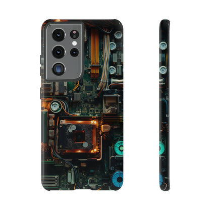 Circuit Board Themed Tough Phone Case