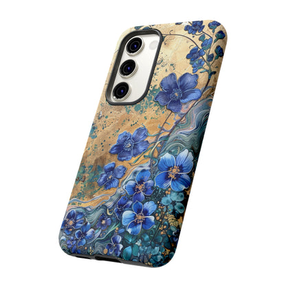 Forget Me Nots Vintage Color Splash Floral Design Phone Case