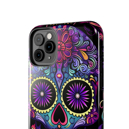 Sugar Skull iPhone Case | Dia de los Muertos Tough Case for iPhone 11, 12, 13