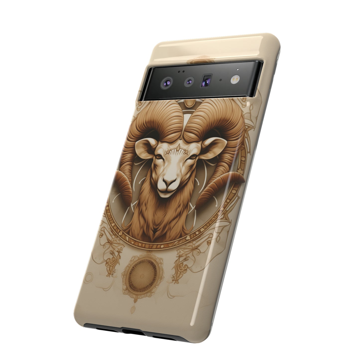 Aries Astrology Stained Glass Phone Case