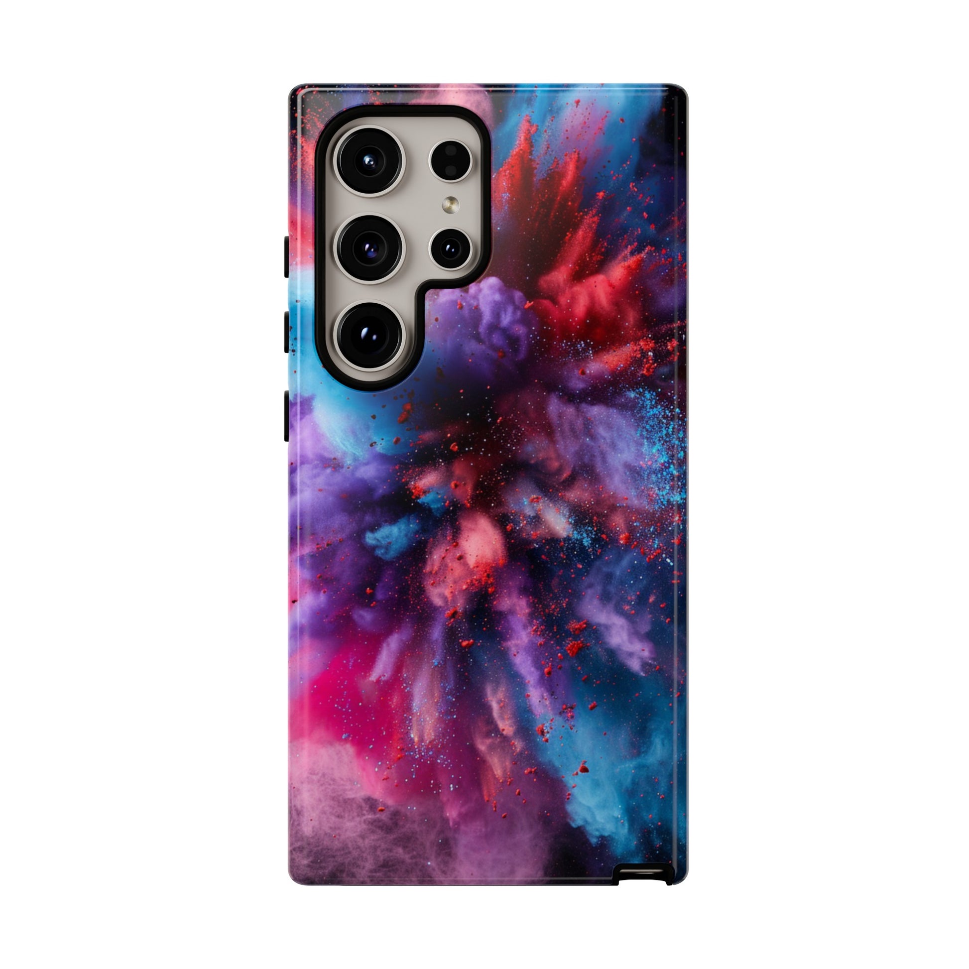 Cosmic color explosion phone case for iPhone 15