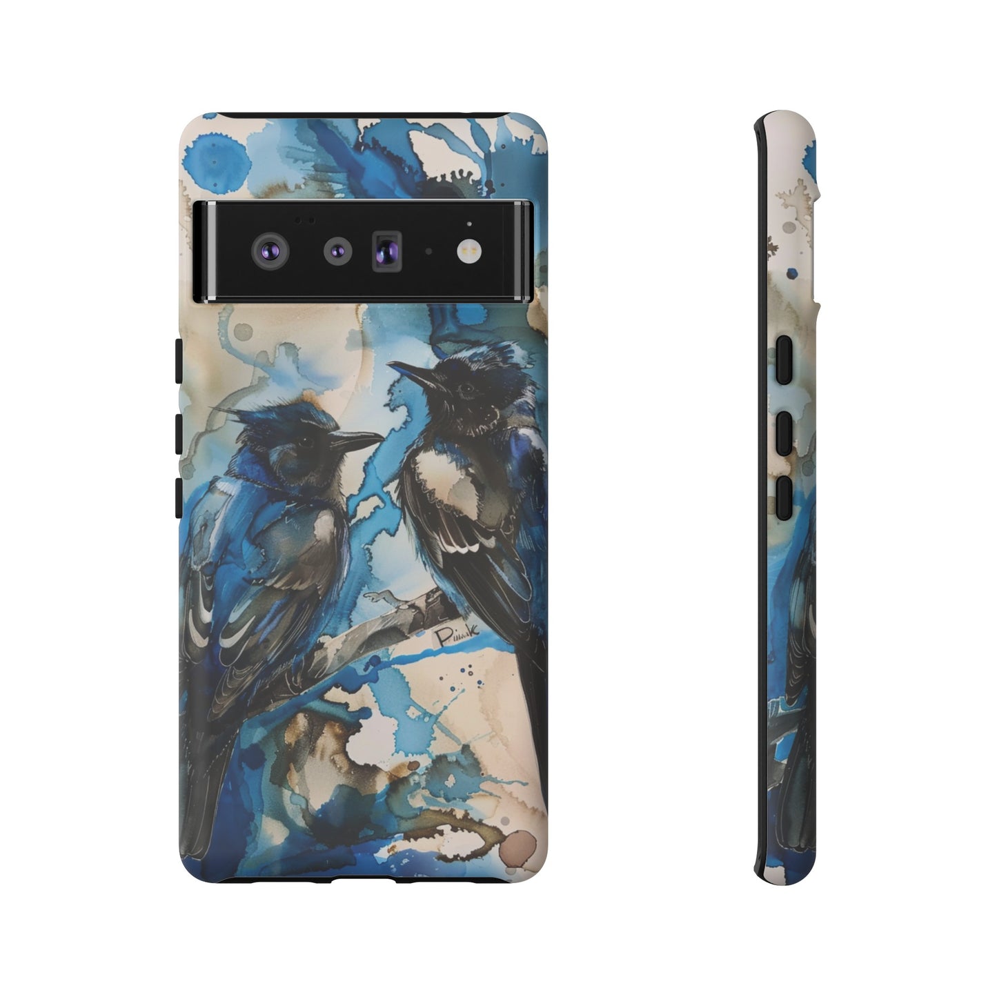 Blue Bird Watercolor Phone Case