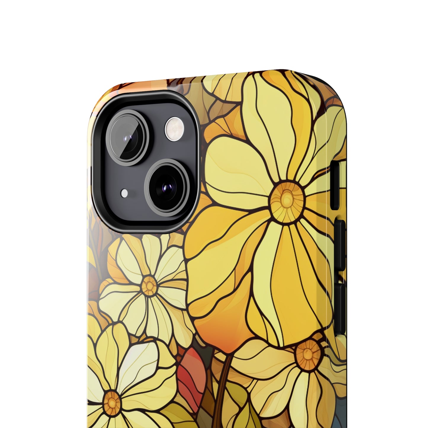 Kaleidoscopic Elegance: Stained Glass Vintage Floral iPhone Case – Timeless Beauty Illuminated