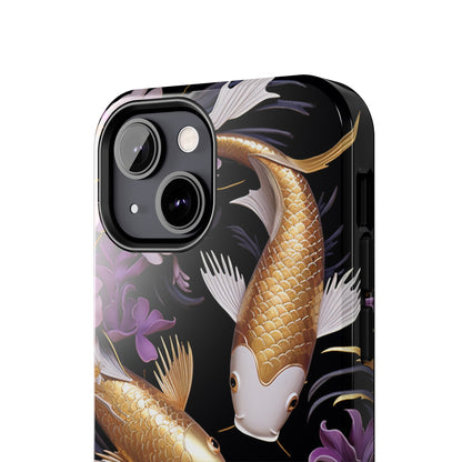 Graceful Flow: Koi Fish Inspired | Japanese Art Masterpiece iPhone Case