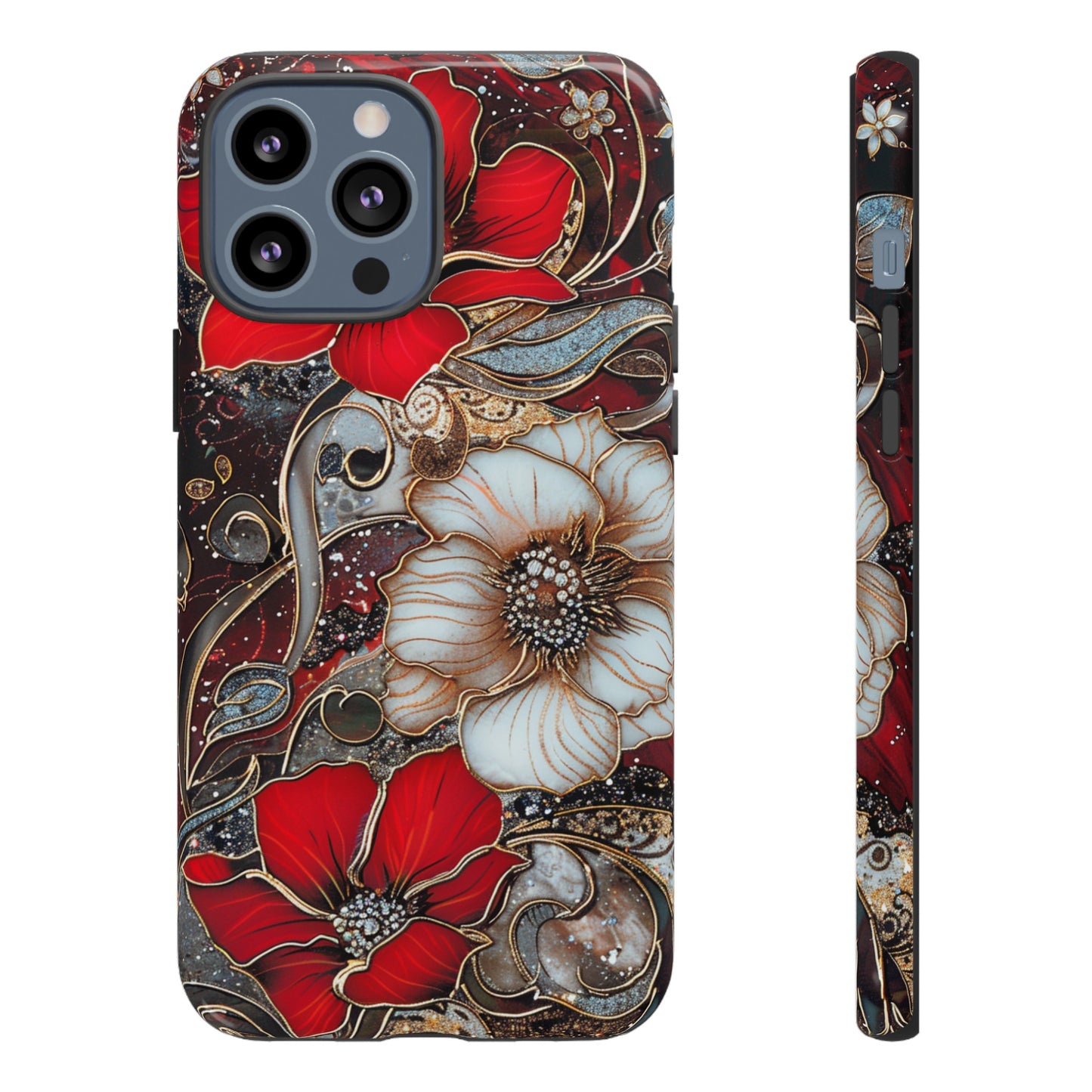 Stained Glass Floral Paisley Explosion Phone Case