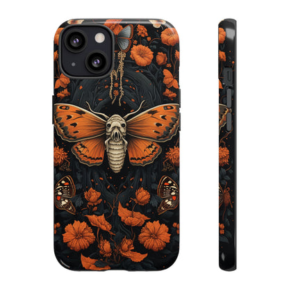 Eerie Elegance Halloween Goth Moth Phone Cover