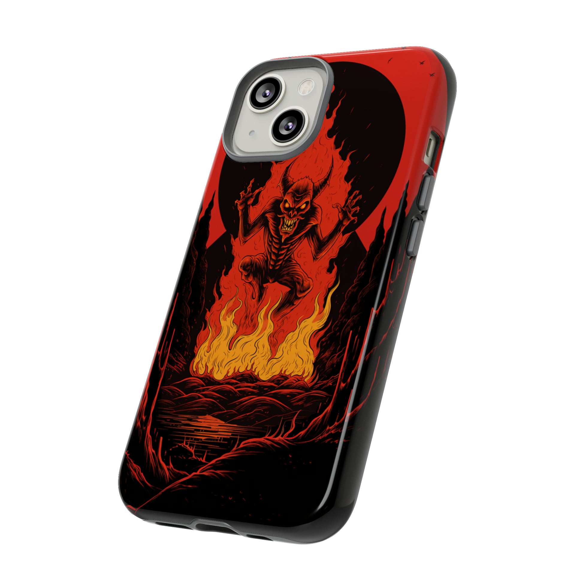 Playful devil-themed phone cover for iPhone 13 Pro Max