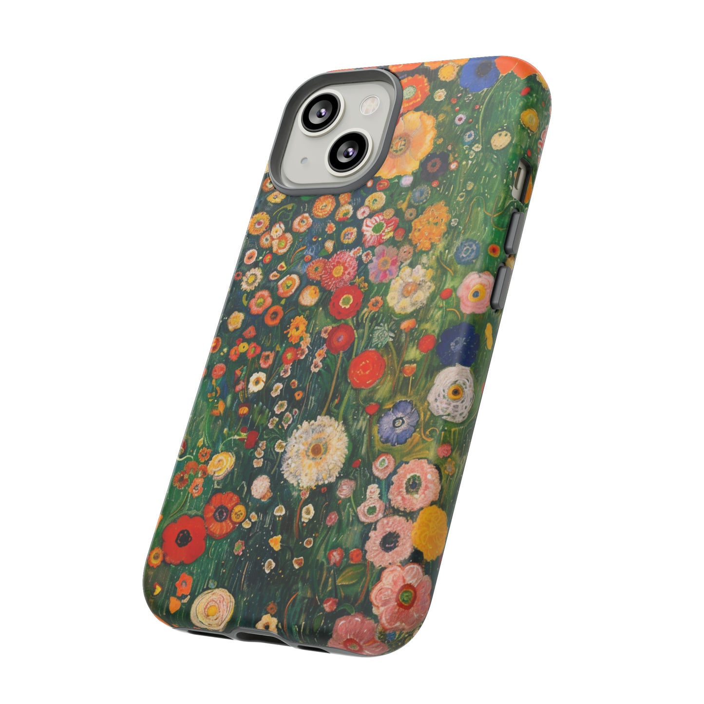 Gustav Klimt Style Flower Garden Painting Phone Case