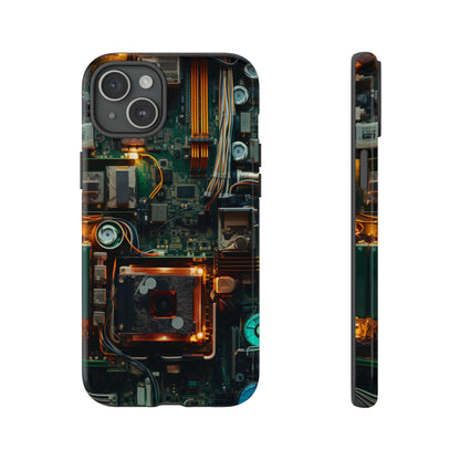 Circuit Board Themed Tough Phone Case