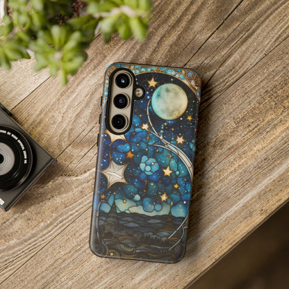 Boho Starry Night Stained Glass Artistry Phone Cover