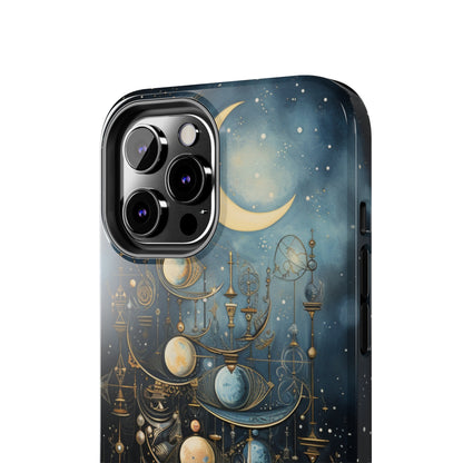 Esoteric Art Nouveau Moon Phases iPhone Case | Embrace the Mystical Beauty of Lunar Transitions