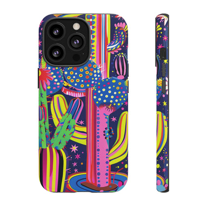 Retro 1960s Psychedelic Cactus Flowers Phone Case