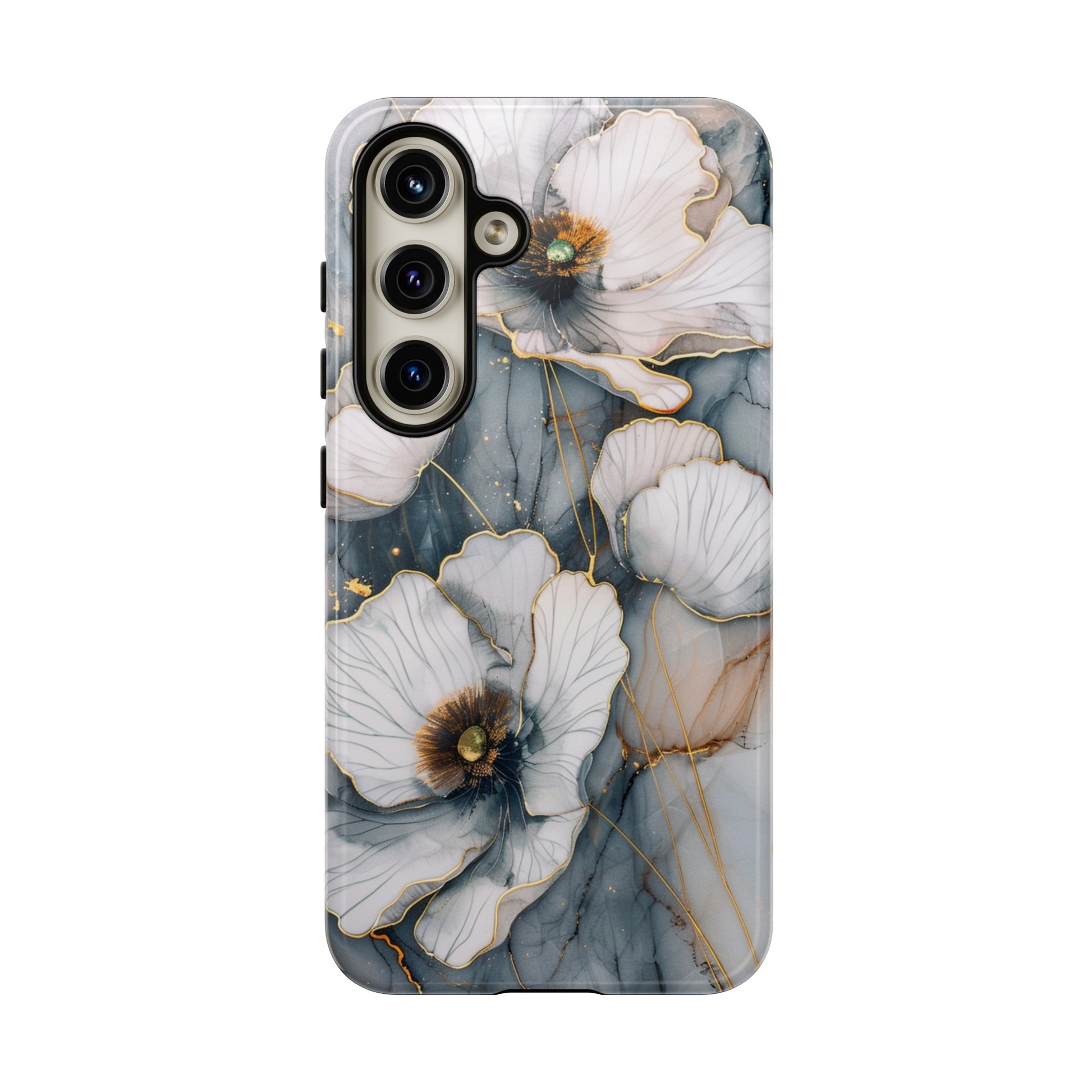 Floral aesthetic watercolor phone case for Samsung Galaxy S24 case