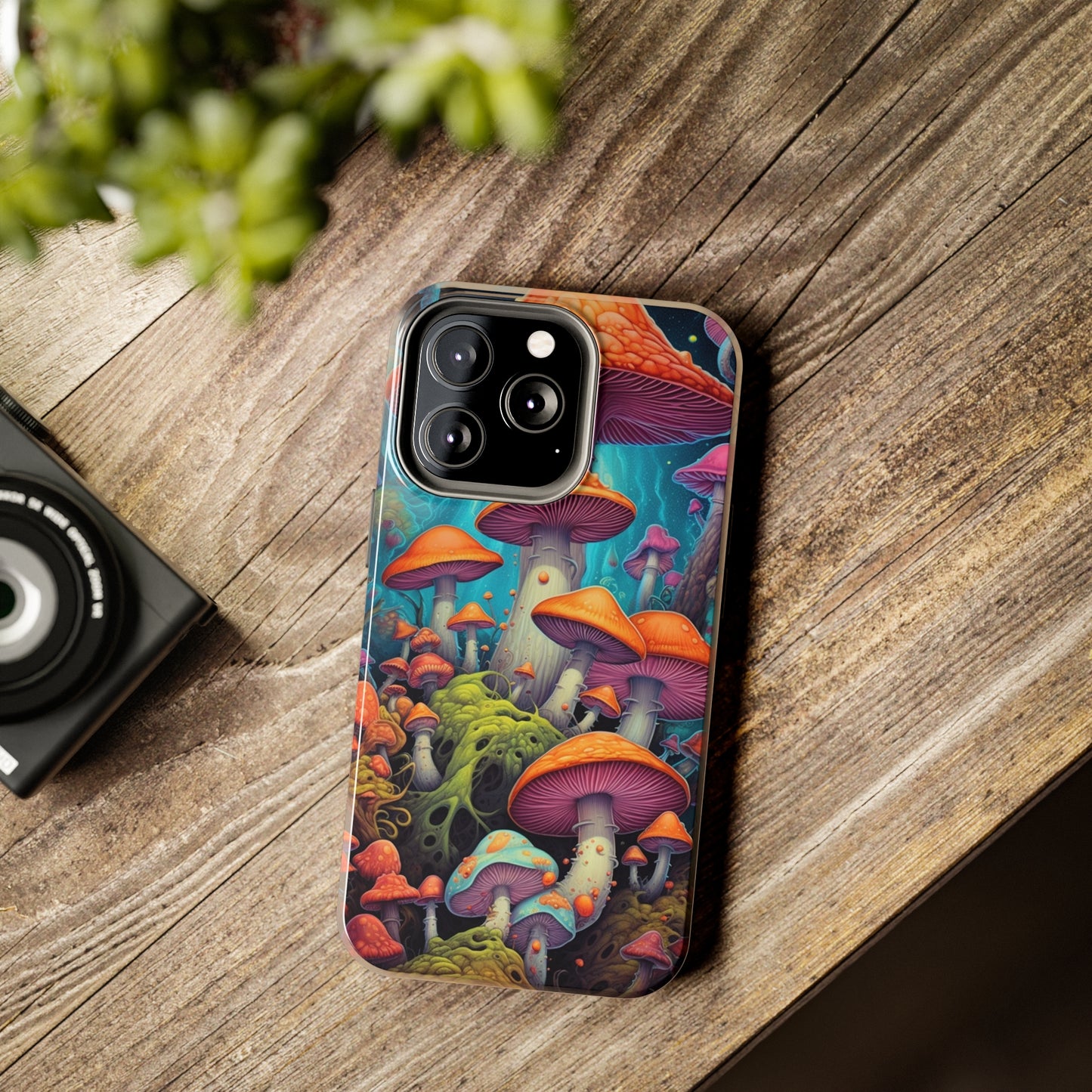 Trippy Magic Mushroom Tough iPhone Case | Embrace the Psychedelic Enchantment