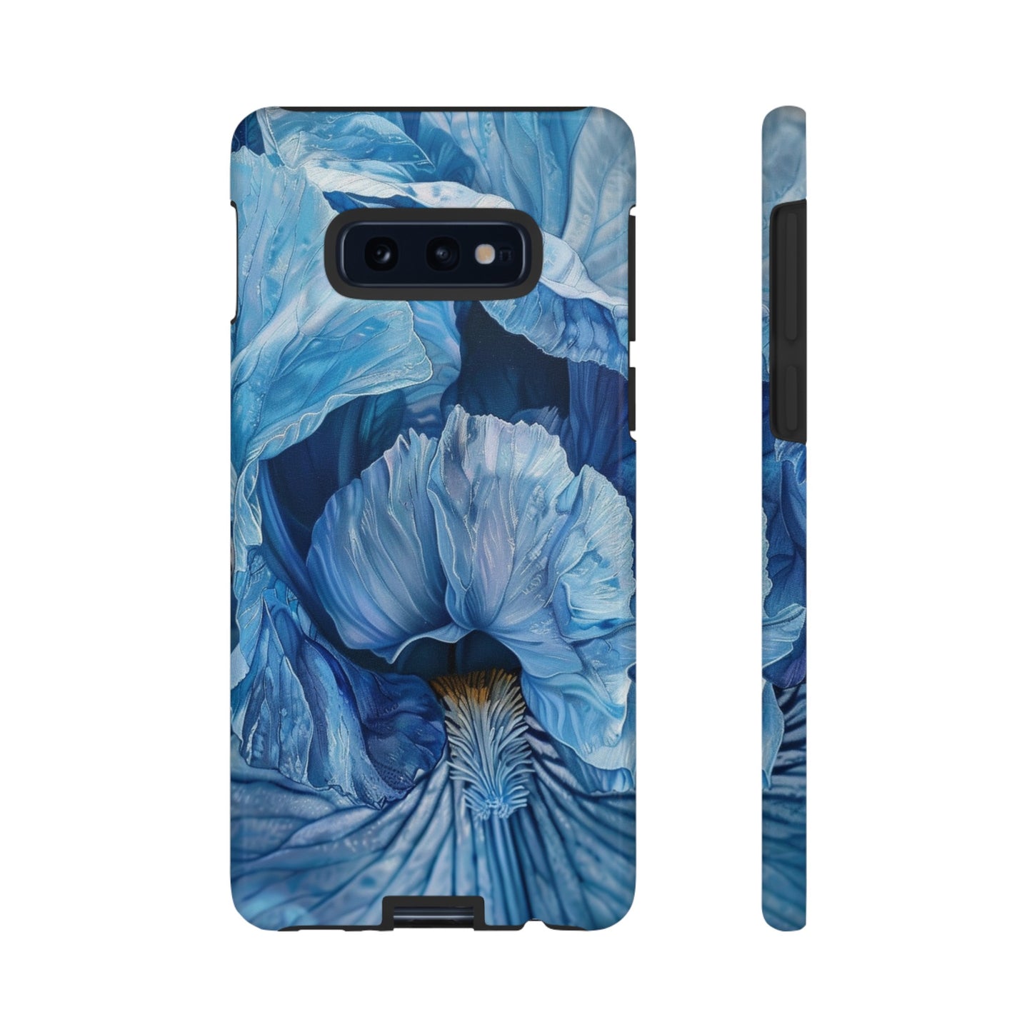 Floral Blue Iris Oil Painting Flower Phone Case