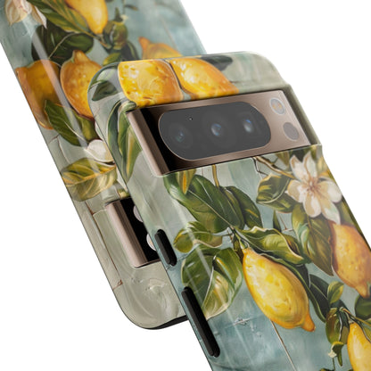 Mediterranean Lemon Tile Oil Painting iPhone 13 Case