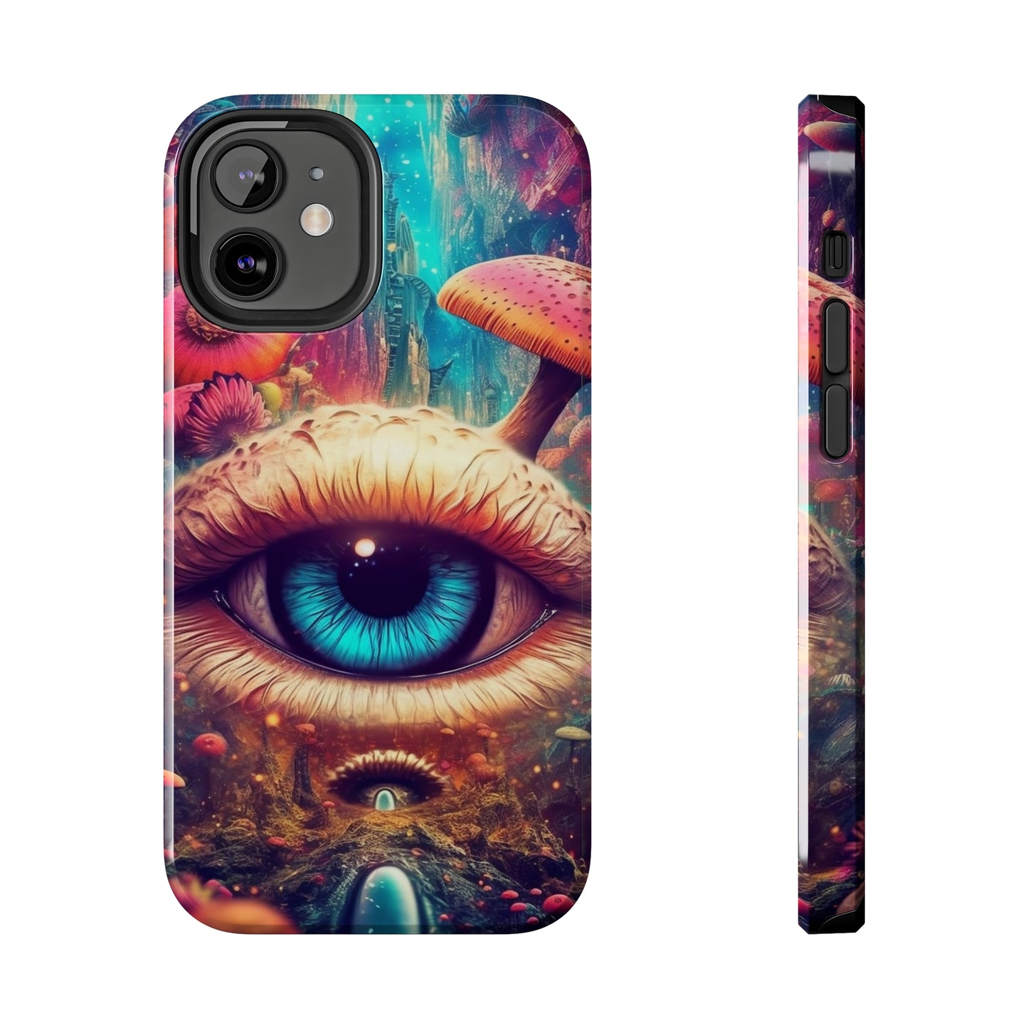 Eye of the Mushroom Psychedelic Art iPhone Case | Embrace the Trippy Enigma