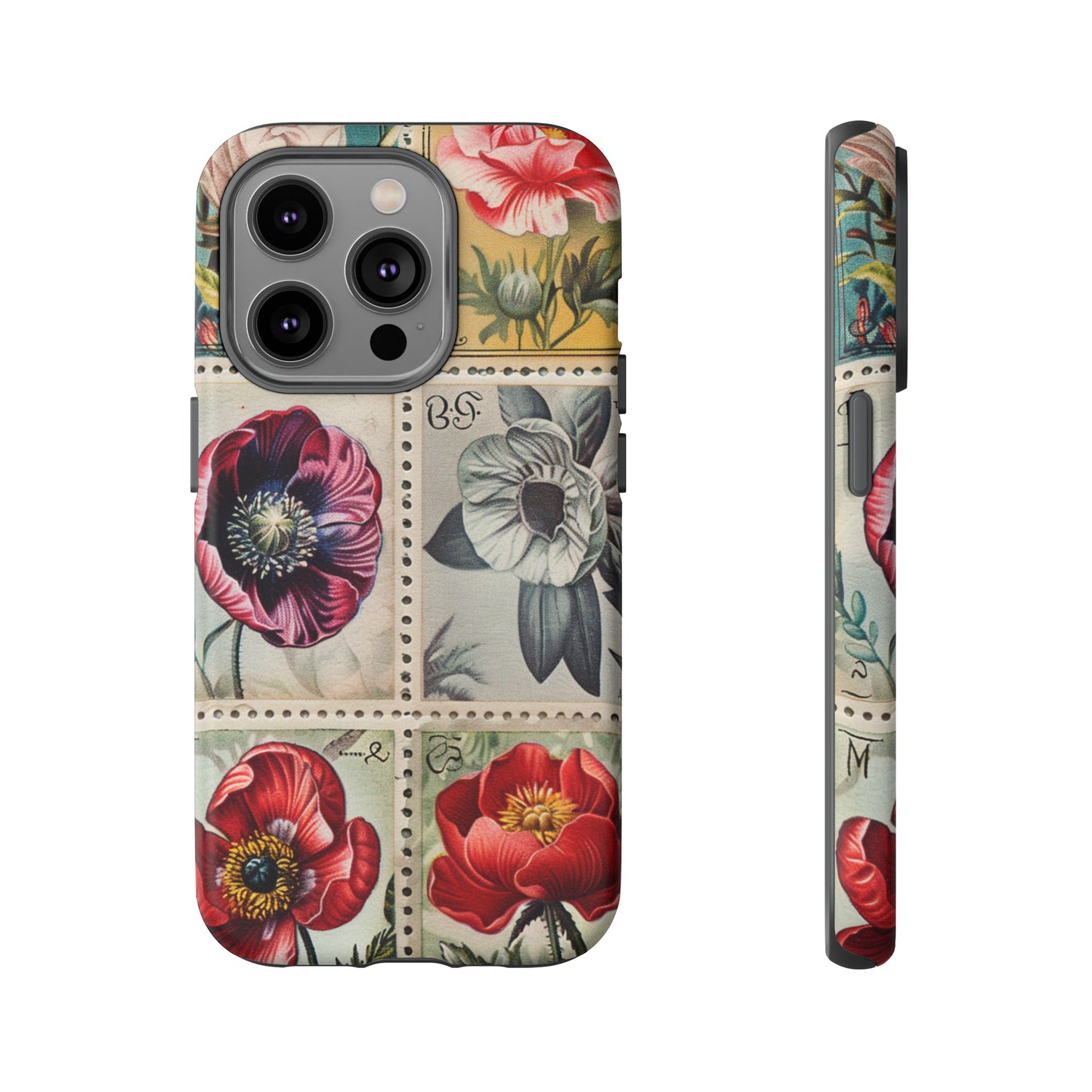 Vintage Floral Stamps Phone Case