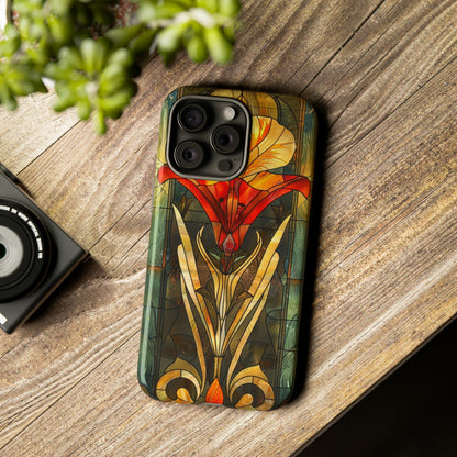 Art Deco Stained Glass floral Phone Case