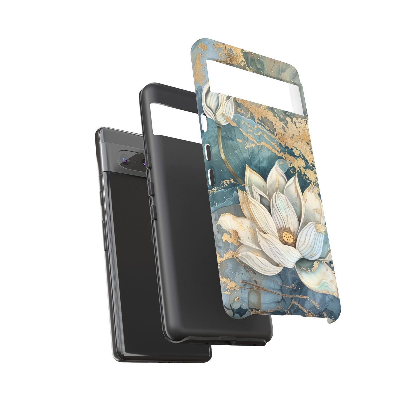 Zen Lotus Gold Floral Phone Case