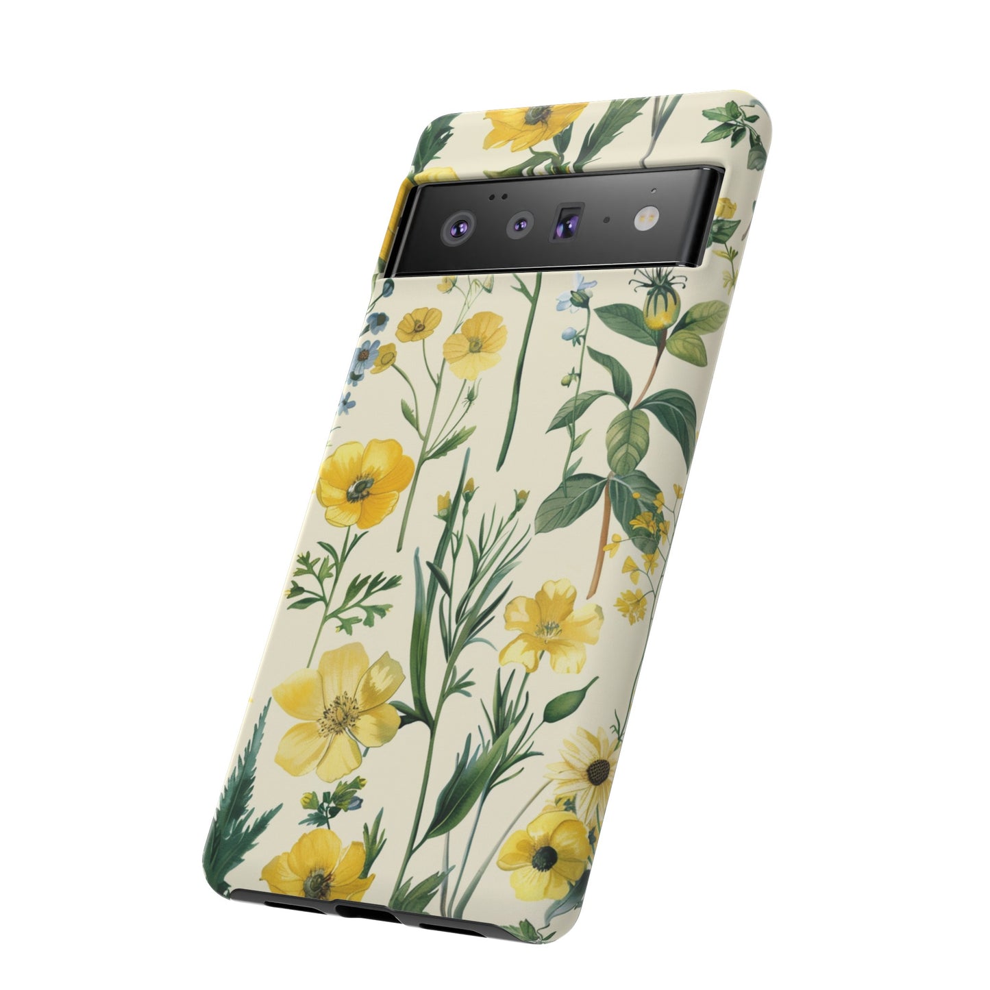 Floral Sage Yellow Wildflower Phone Case