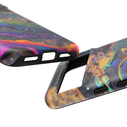 Opalescent Marbled Holographic Print Phone Case