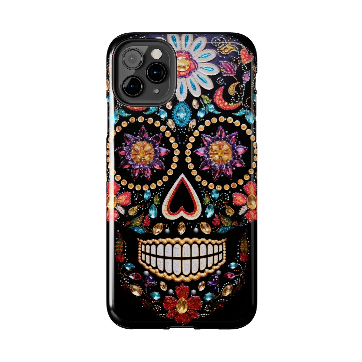 Sugar Skull iPhone Case | Dia de los Muertos Design for Apple iPhone | Halloween Aesthetic